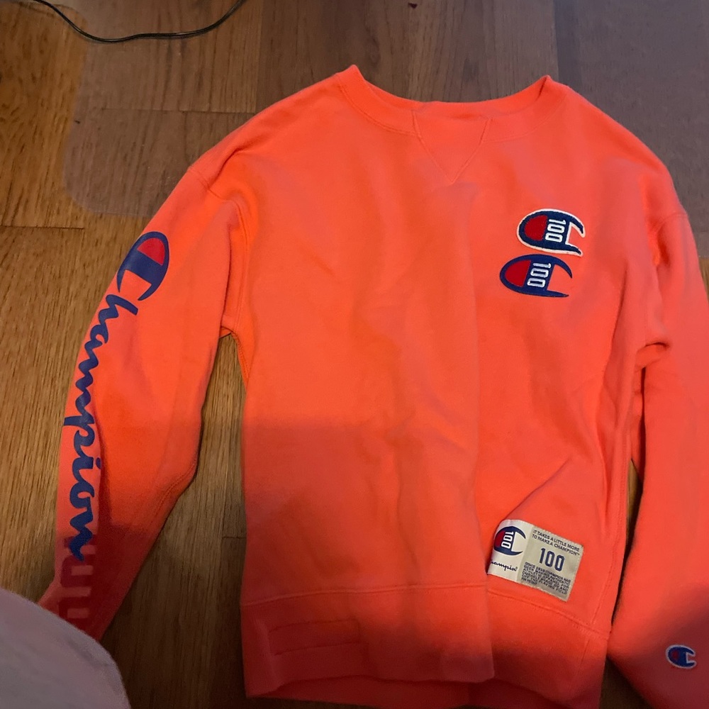 Champion orange hoodie